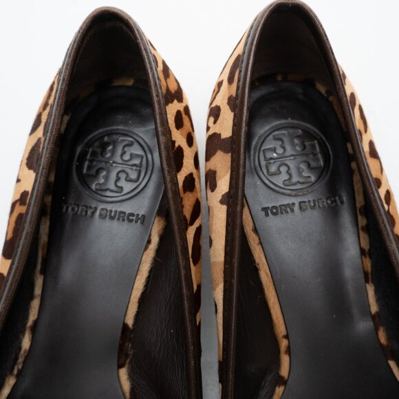TORY BURCH leopard print calf hair Chelsea flats size 6 - Picture 10 of 11